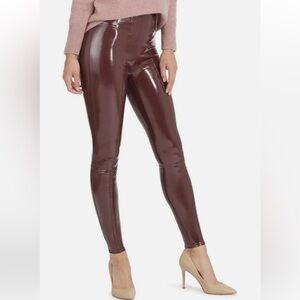 Women's Shiny Brown Leggings